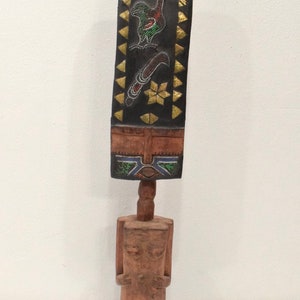 African Ashanti Doll Carved Wood Beaded Fertility Doll