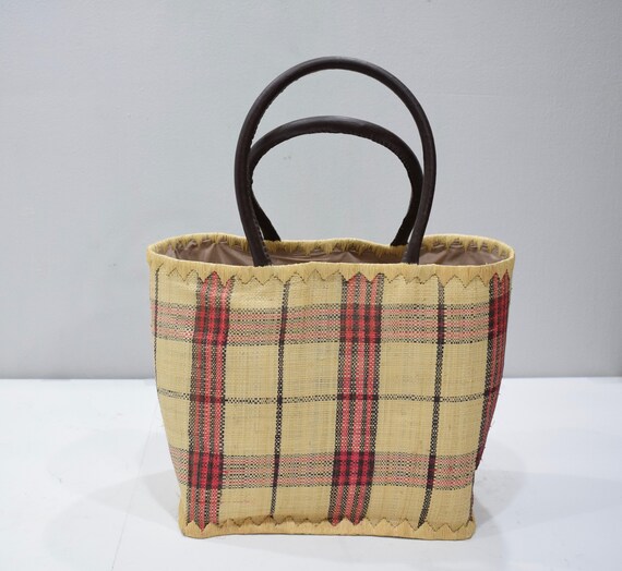 Purse Indonesian Rattan Woven Tote Bag - image 4