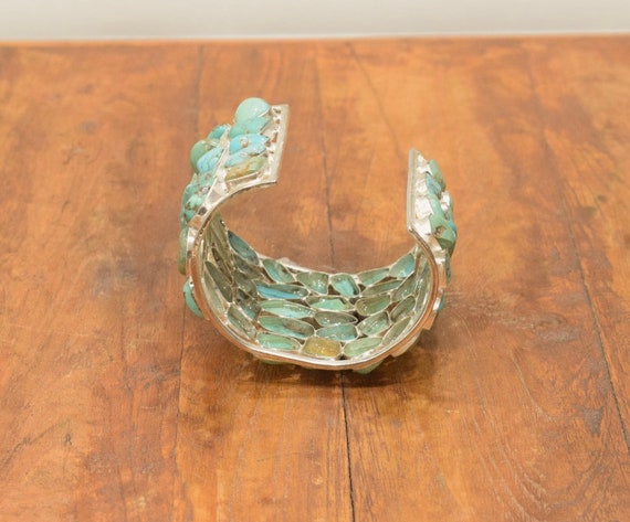 Tibetan Silver Turquoise Cuff Bracelet main image 0