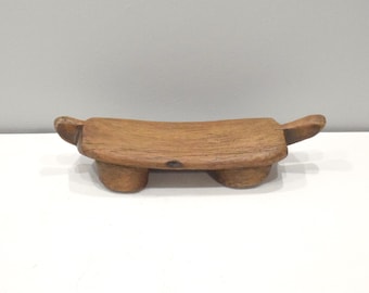 African Stool Lobi Wood Vintage Stool Burkina Faso