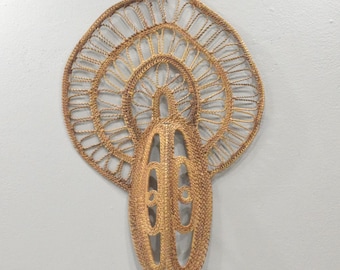 Mask Papua New Guinea Woven Fiber Yam Mask