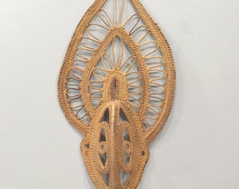 Mask Papua New Guinea Woven Fiber Yam Mask