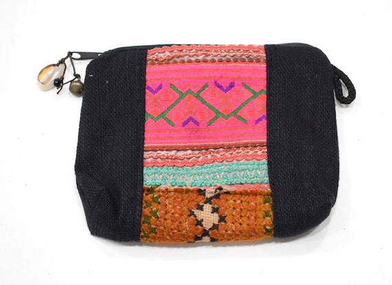 Purses Miao Hill Tribe Embroidered Assorted Coin … - image 1