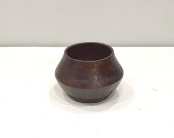 African Bowl Pokot Food Wood Round Bowl Kenya