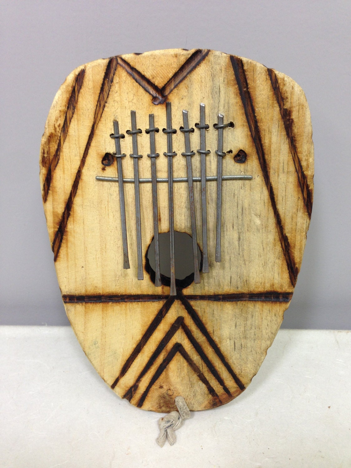 Piano African Piano Wood Burnished Thumb Piano Kalimba