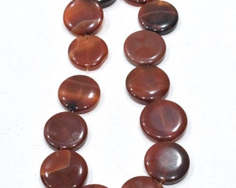 Beads Chinese Red Carnelain Round Bead Strand