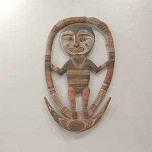 Papua New Guinea Mask Samban Ancestor Latmul Tribe Guardian Mask