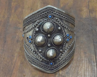 Middle Eastern Silver Spike Bracelet