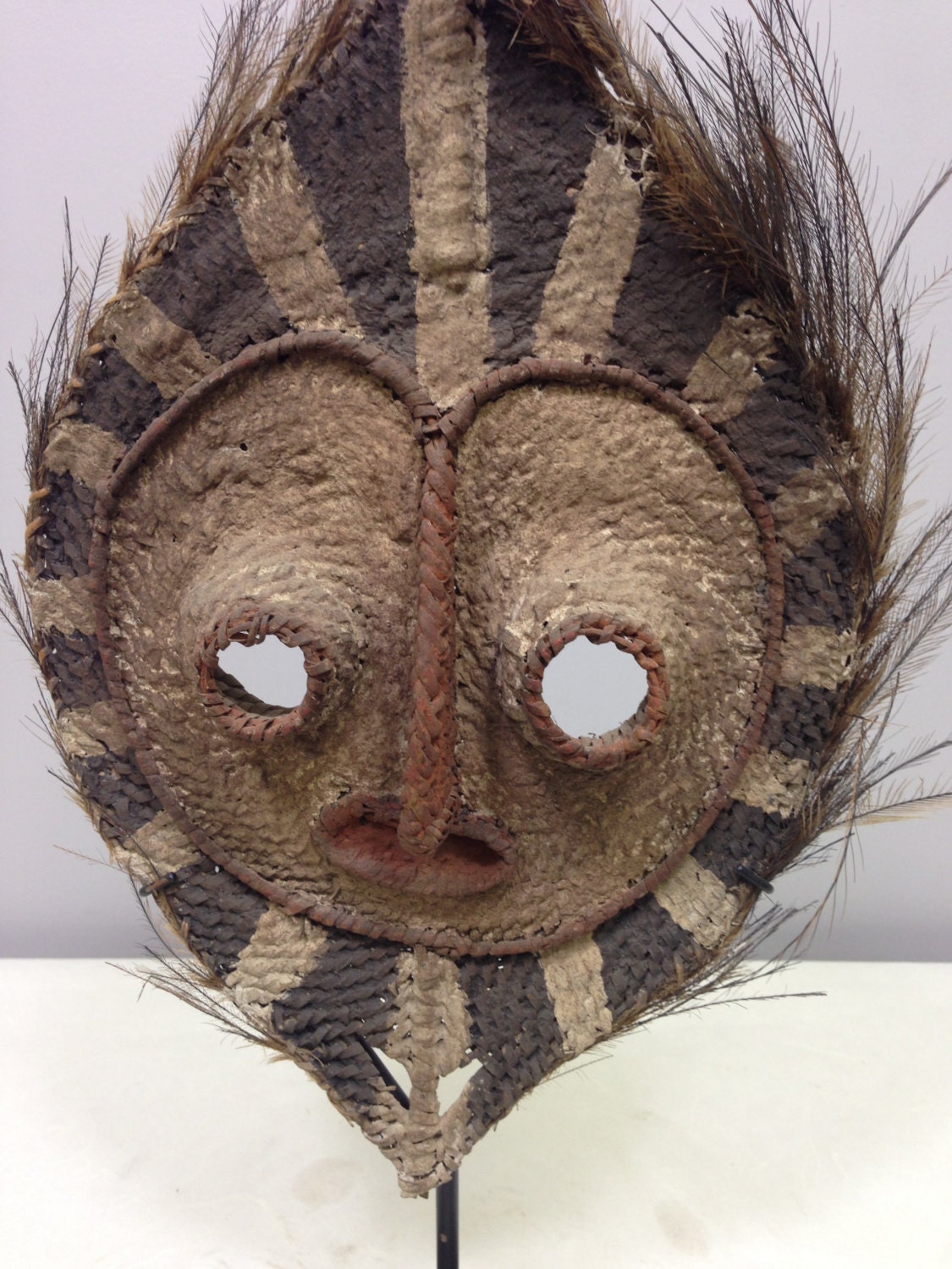 Papua New Guinea Mask Talipun Boiken Tribe Handmade Currency Valuable