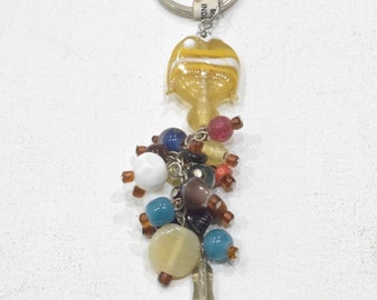 Keychain Assorted Glass Beads Indonesia