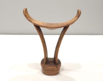 African Somali Boni Wood Headrest