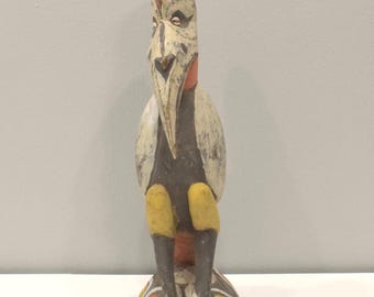 Papua New Guinea Sabut Bird Wood Statue Latmul