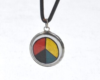 Pendant Spiritual Framed Picture Universal Peace Sign