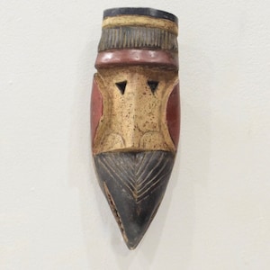 African Dan Carved Wood Bird Mask DRC