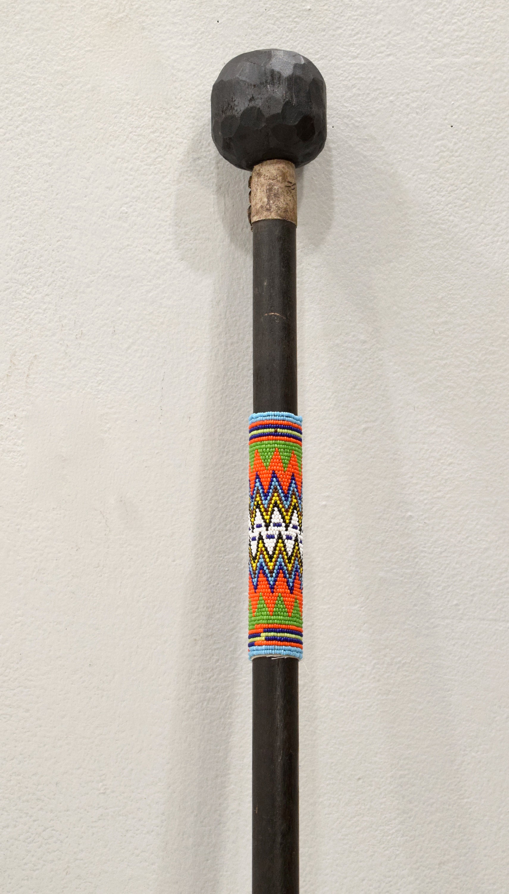 African Zulu Beaded Knobkerrie Zulu Club