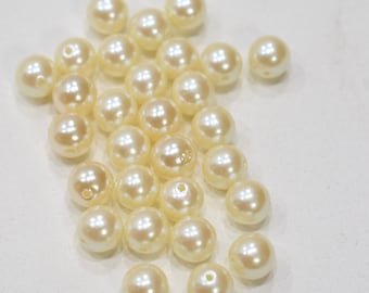 Beads Japanese Glass Luster Pearls 8mm