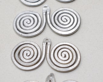 Beads Old Masai/Turkana Aluminum Pendants 38mm