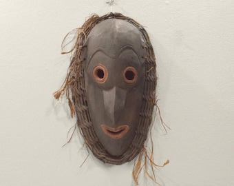 Papua New Guinea Big Mouth Spirit Mask Bird Nose Latmul Tribe