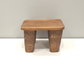 African Stool Lobi Wood Vintage Stool Burkina Faso