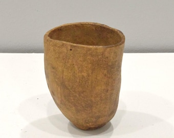 African Turkana Tribe Milk Container Wood Jug