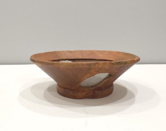 African Somali Wood Bowl East Africa Native Repairs