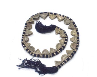 Ethiopian Silver Telsum Prayer Pendant Strand