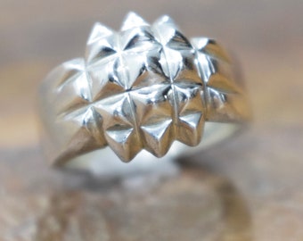 Ring Sterling Silver Spiked Ring