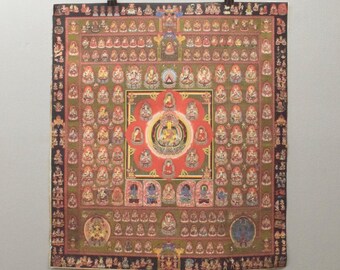 Tibetan Thangka Print Painting Buddhist Deity