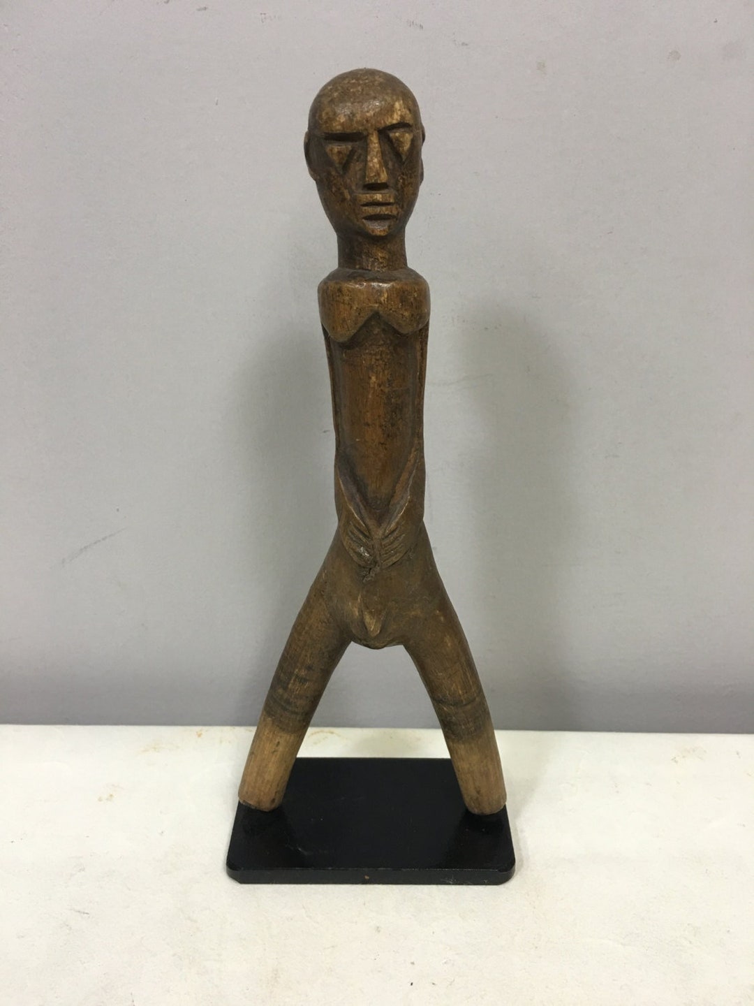 南 アフリカ製木製彫刻アート VINTAGE ヴィンテージ アフリカ プリミティブ アート 黒檀 ウッド