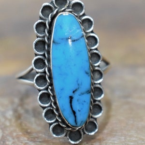 Ring Sterling Silver Turquoise Silver  Ring