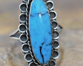 Ring Sterling Silver Turquoise Silver  Ring