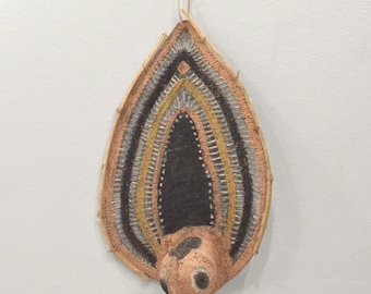 Mask Papua New Guinea Woven Fiber Yam Mask