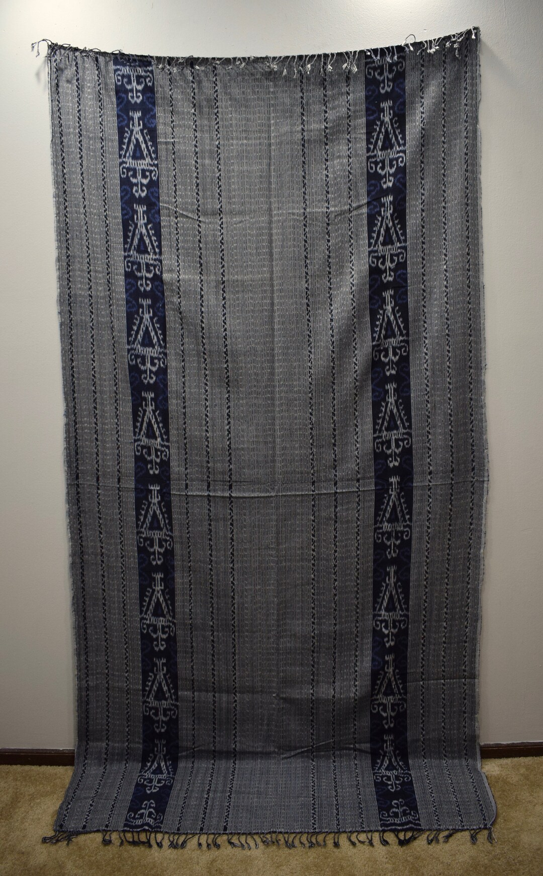 Java Indigo Blue Blanket Handmade Design Indigo Cloth Etsy