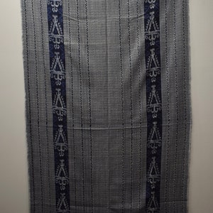 Java-indigoblauwe deken handgemaakt design indigodoek