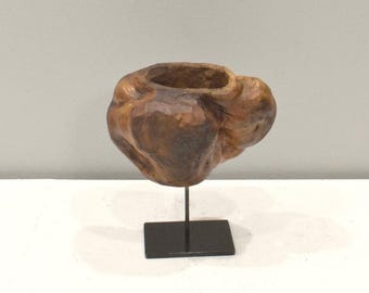 Natural Burl Wood Statue