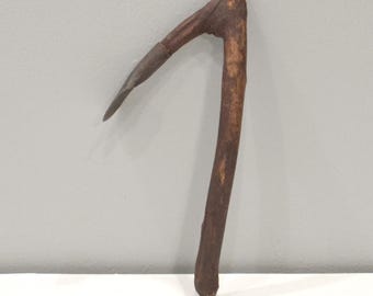African Wooden Handle Metal Carving Axe Kenya
