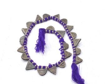 Ethiopian Silver Telsum Prayer Pendant Strand