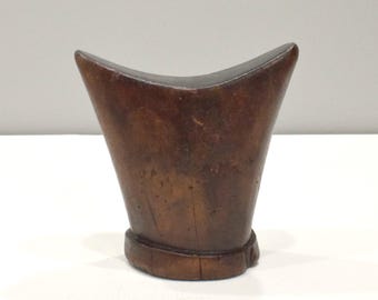 African Headrest Ethiopian Gurage Mens Wood Headrest