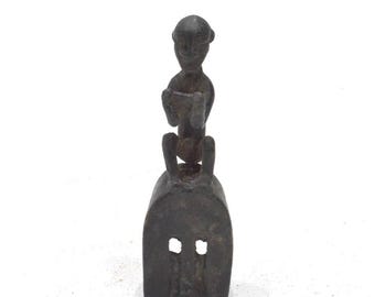 African Bronze Dogon Mask Statue Weight Mali