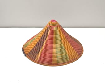 African Nubian Woven Plate Cover Basket