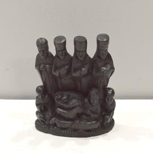 African Statue Nativity Relief Ebony Wood Christmas Nativity Tanzania