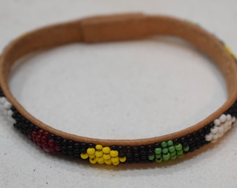 African Bracelets Beaded Colorful Bangles Mali