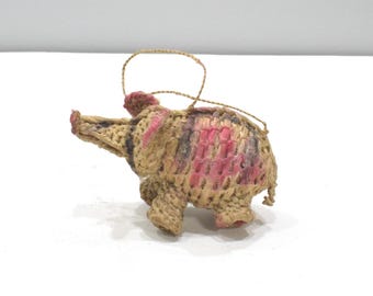 Papua New Guinea Woven Fiber Dream Spirit Pig Latmul Tribe