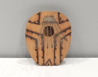 Piano African Piano Wood Burnished "Kalimba"