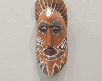 Papua New Guinea Mask Wood Abelam Harvest Yam Mask