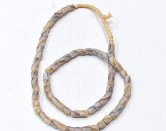 African Sand Cast Glass Bead Strand Ghana