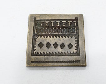 Kuchi Jewelry Stamp Die Mold Vintage Bronze