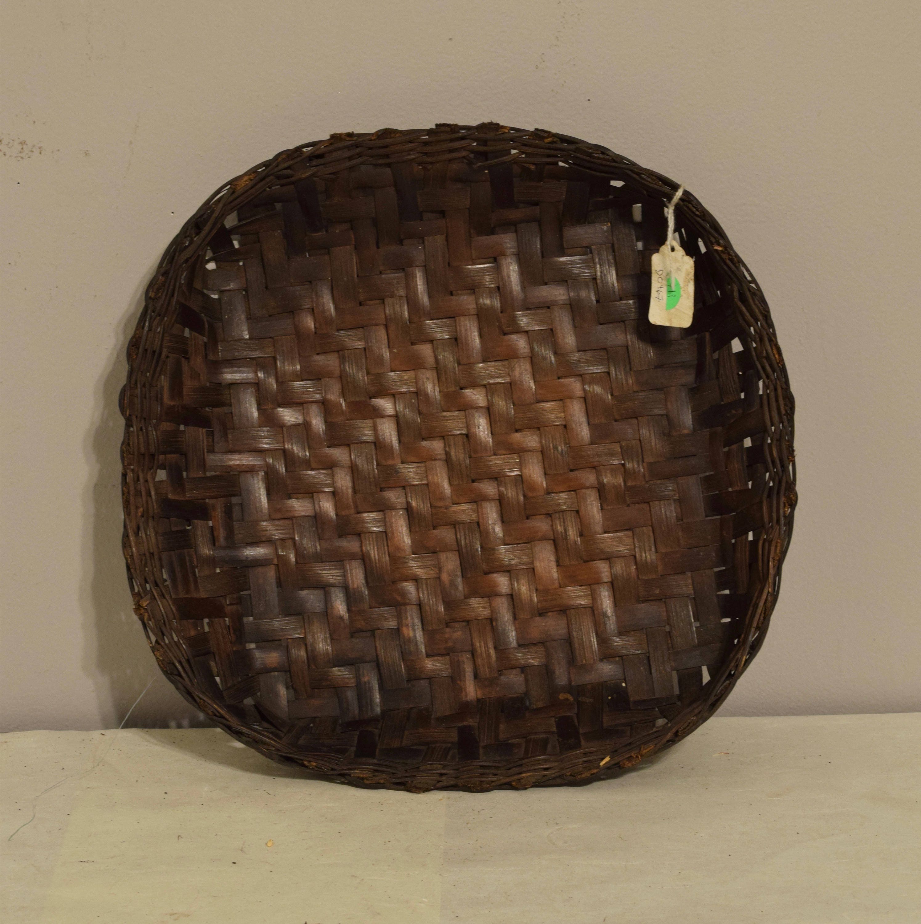 Philippines Basket Ifugao Woven Plate Bowl Rattan Ifugao Handmade Woven