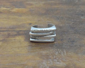Ring Turkish Pewter Tribal Adjustable Ring