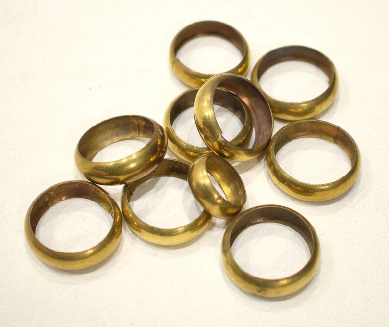 Beads Brass Metal Round Rings 2028mm Etsy